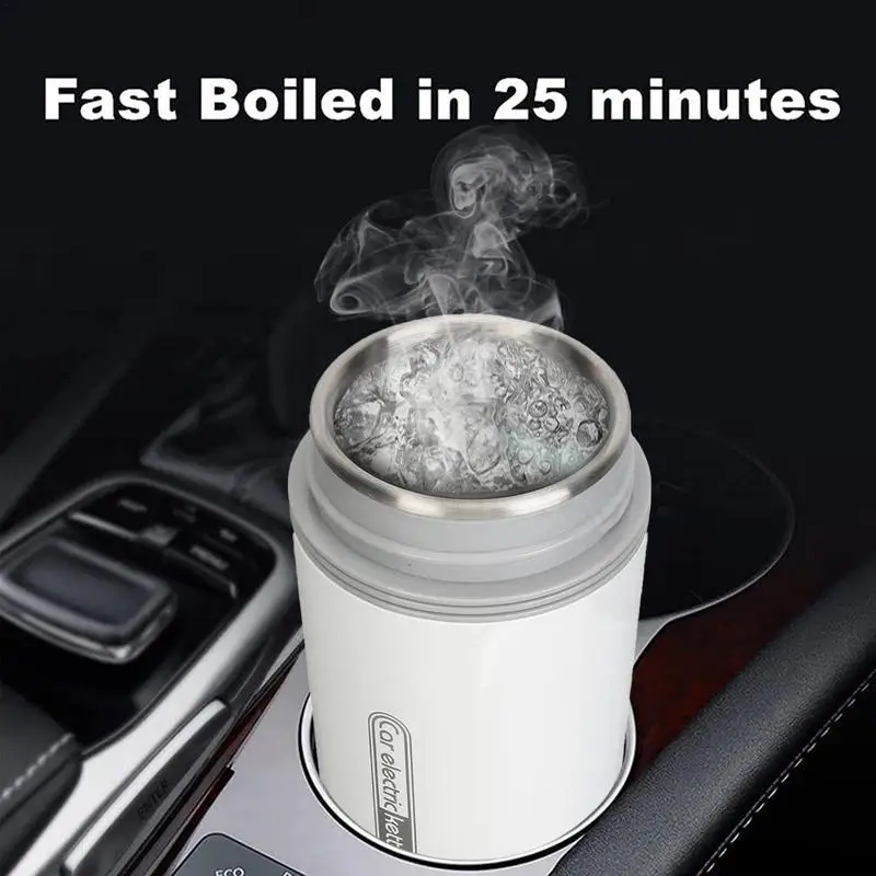 450ML Car Electric Bottle 12/24V Electric Tea Coffee Bottle With 4 Temperature Settings Automotive Heating Drink Cup Home Travel