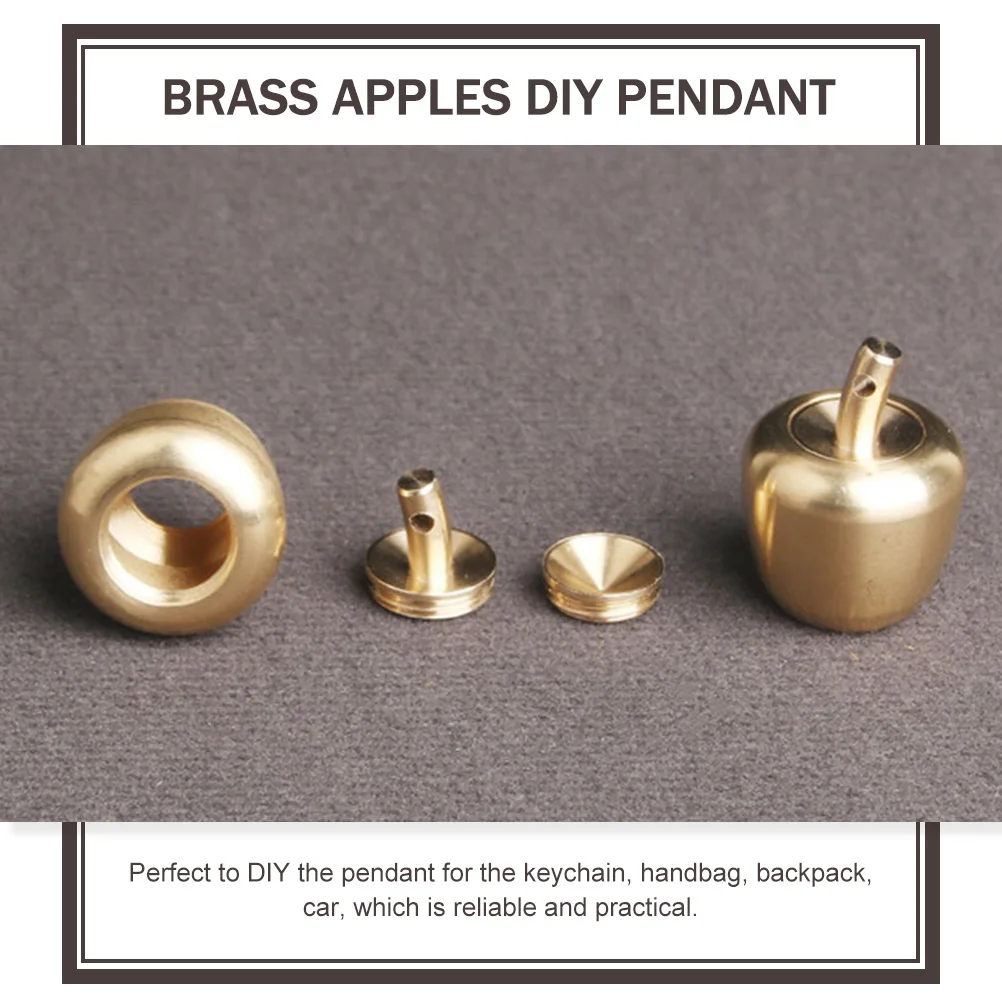 

4pcs Craft Apples Pendants Keychain Bag Decor Durable Lightweight Fine Workmanship Festival Gift Mini Apples Keyholder Diy