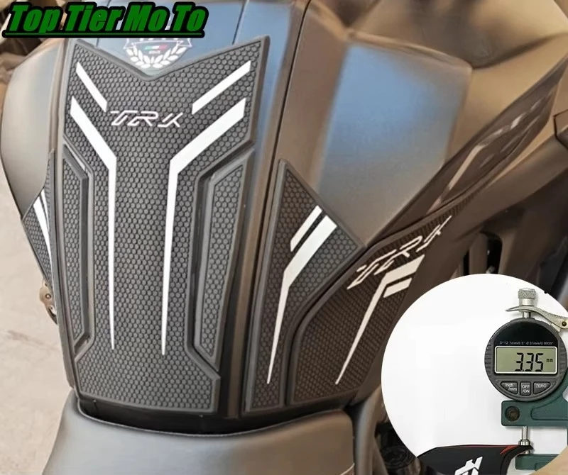 New Fit For TRK552X TRK 502X Protector Anti Slip Tank Pad Sticker Fishbone patch Gas Knee Grip Traction Side Pad 3M Decal
