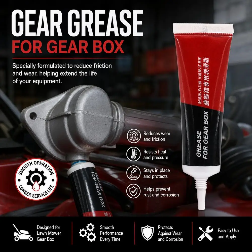 1/3/5Pc Lawn Mower Grease Gear Grease Multi-Function Lubricant Refueling Nozzle Thread Design For Hedge Trimmers Car Accessories
