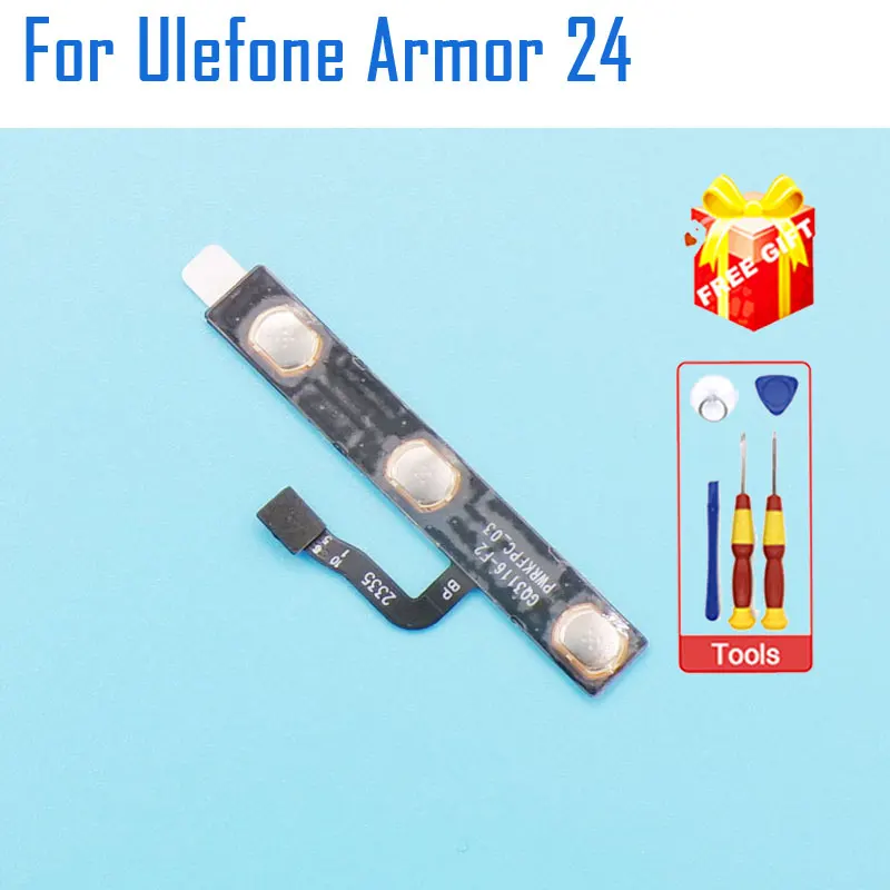 جديد وأصلي Ulefone Armor 26 Ultra Armor 24 زر تشغيل/إيقاف الصوت كابل جانبي مرن FPC لهاتف Ulefone Armor 26 Ultra