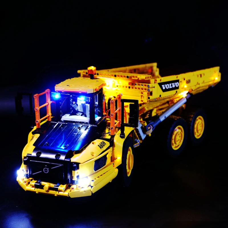 No Bricks LED Light Kit for 6x6 Articulated Hauler 42114