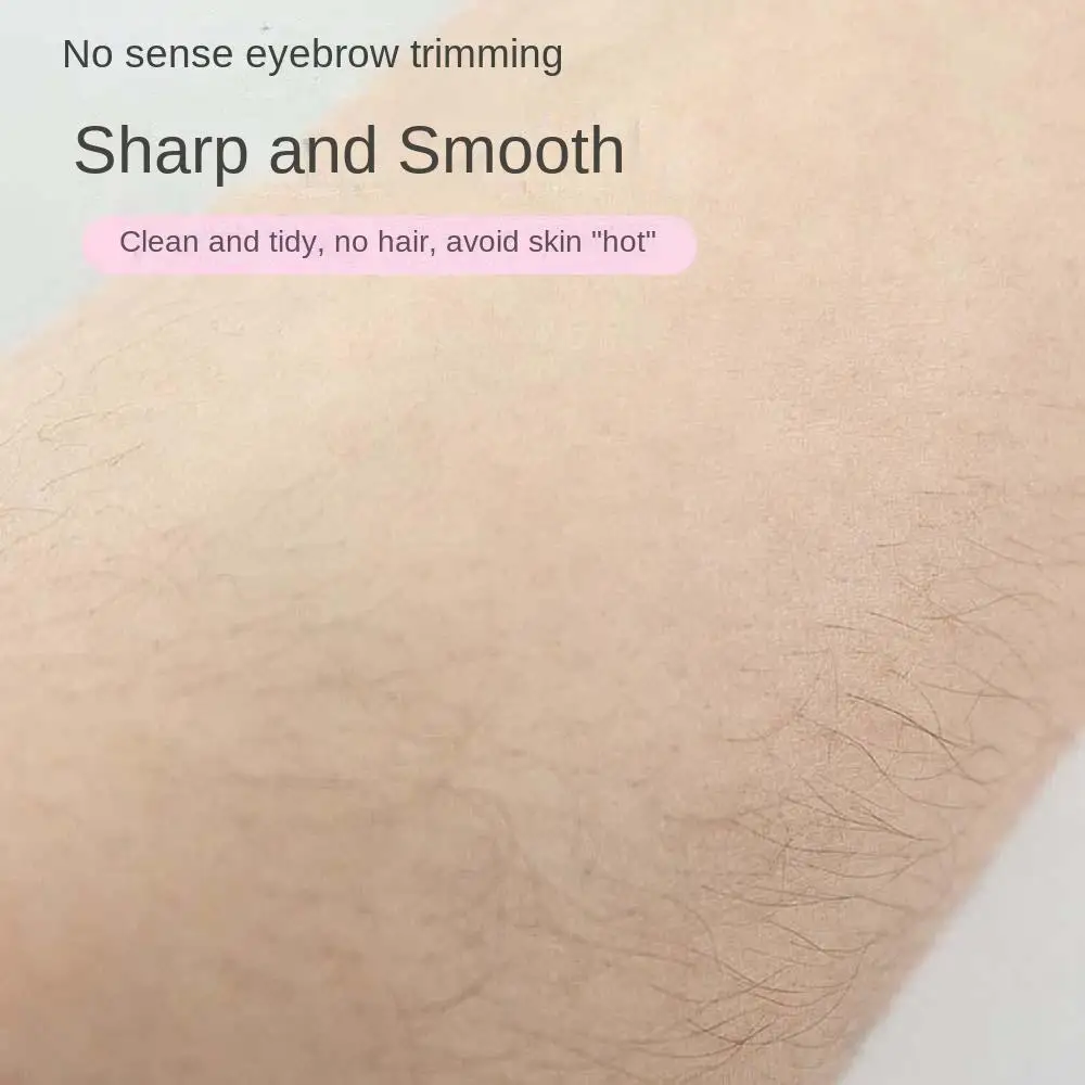 ที่กันคิ้วทรงโค้ง รูปพระจันทร์เสี้ยว ที่โกนขนบนใบหน้า อุปกรณ์แต่งหน้า ที่ตัดแต่งทรงคิ้ว ที่โกนขน กำจัดขน ตัวตัดขน ทำจากพลาสติก ABS