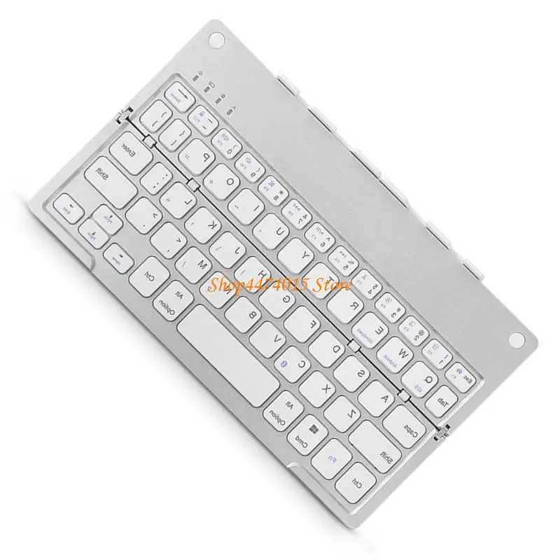 K1AA القابلة لإعادة الشحن اللاسلكية لوحة مفاتيح مفتاح قابلة للطي قابلة للطي مغناطيسي مع حامل وسادة