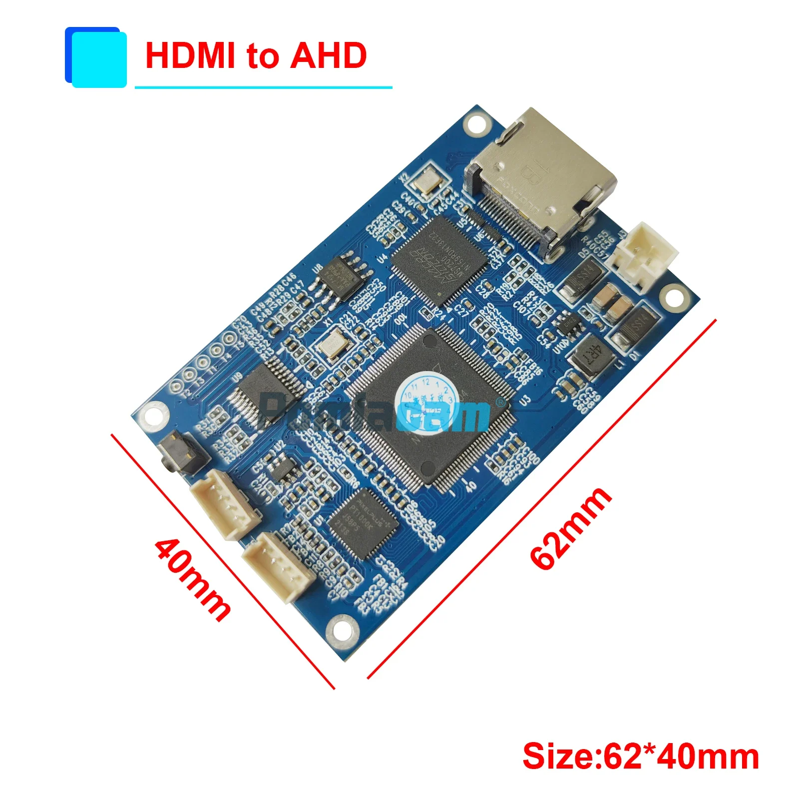 Convertidor de Audio/vídeo HDMI a HD AHD 1080P, salida AHD HDMI a AHD 1080P, convertidor de vídeo, módulo de caja de señal analógica CVBS