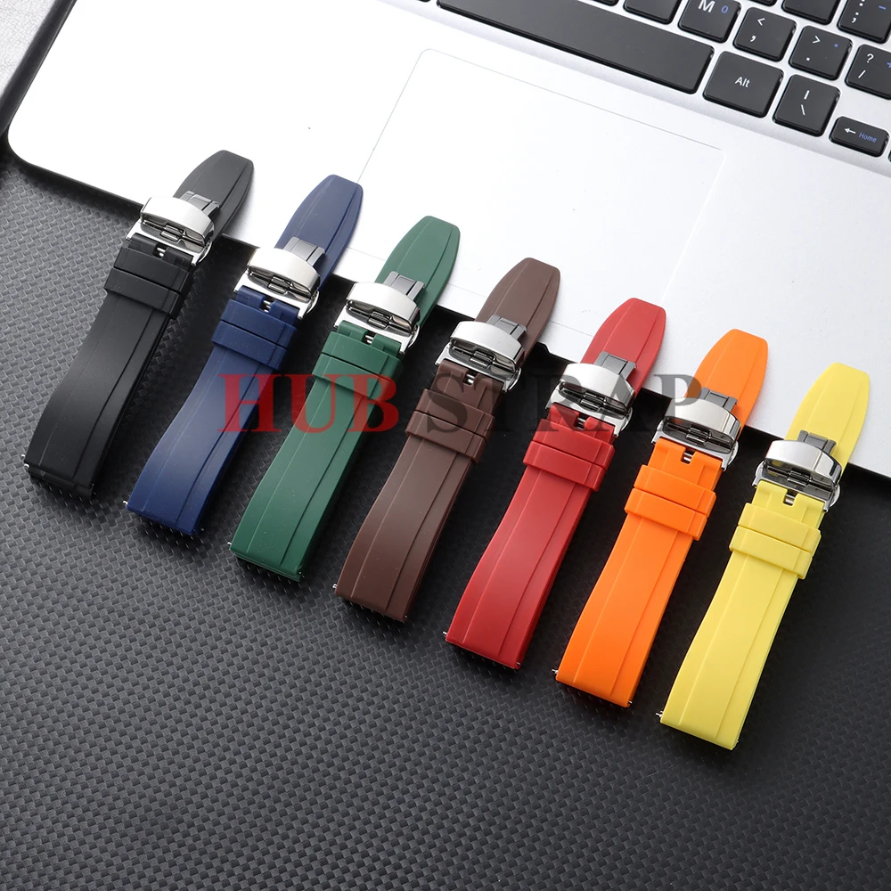 18/20mm22mm 24mm Quick Release Watchbands Silicone Watch Strap for Seiko for Rolex for Omega Rubber Women Men Tropic Accessories view 5