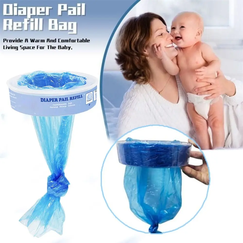 New Nappy Bin Refills Nappy Disposal Bags for Angelcare Refill Cassettes Diaper Trash Bucket Replacement Liners Garbage Bags