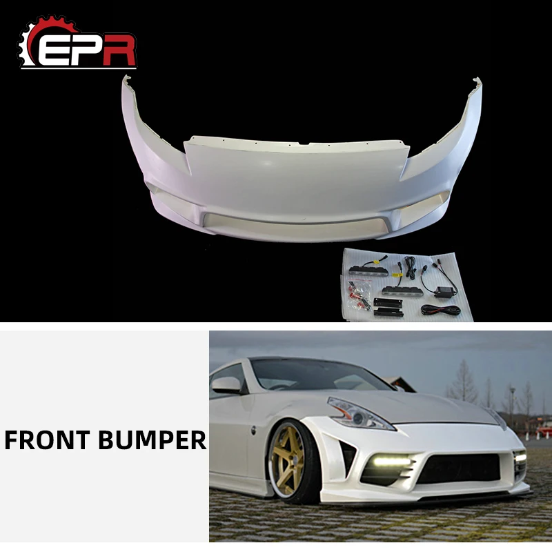 

For Nissan 370Z Z34 (2009+) WBS Style Carbon Fiber/FRP Front Bumper Body Kit Tuning Trim For 370Z Racing Part Front Bumper