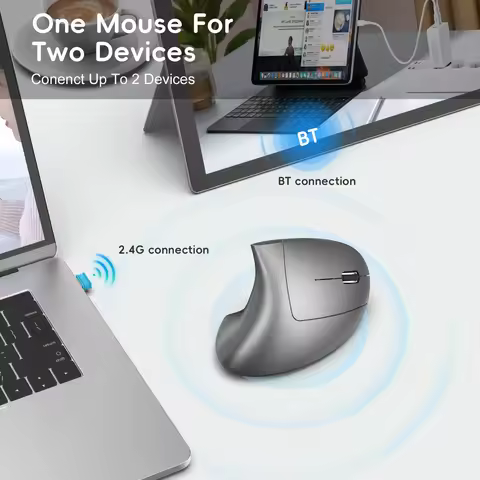 Vertical Ergonomic Gaming Mouse Wireless Rechargeable Gamer Mause Kit Optical 2.4G Mouse Computer PC Laptop Desktop USB Mice