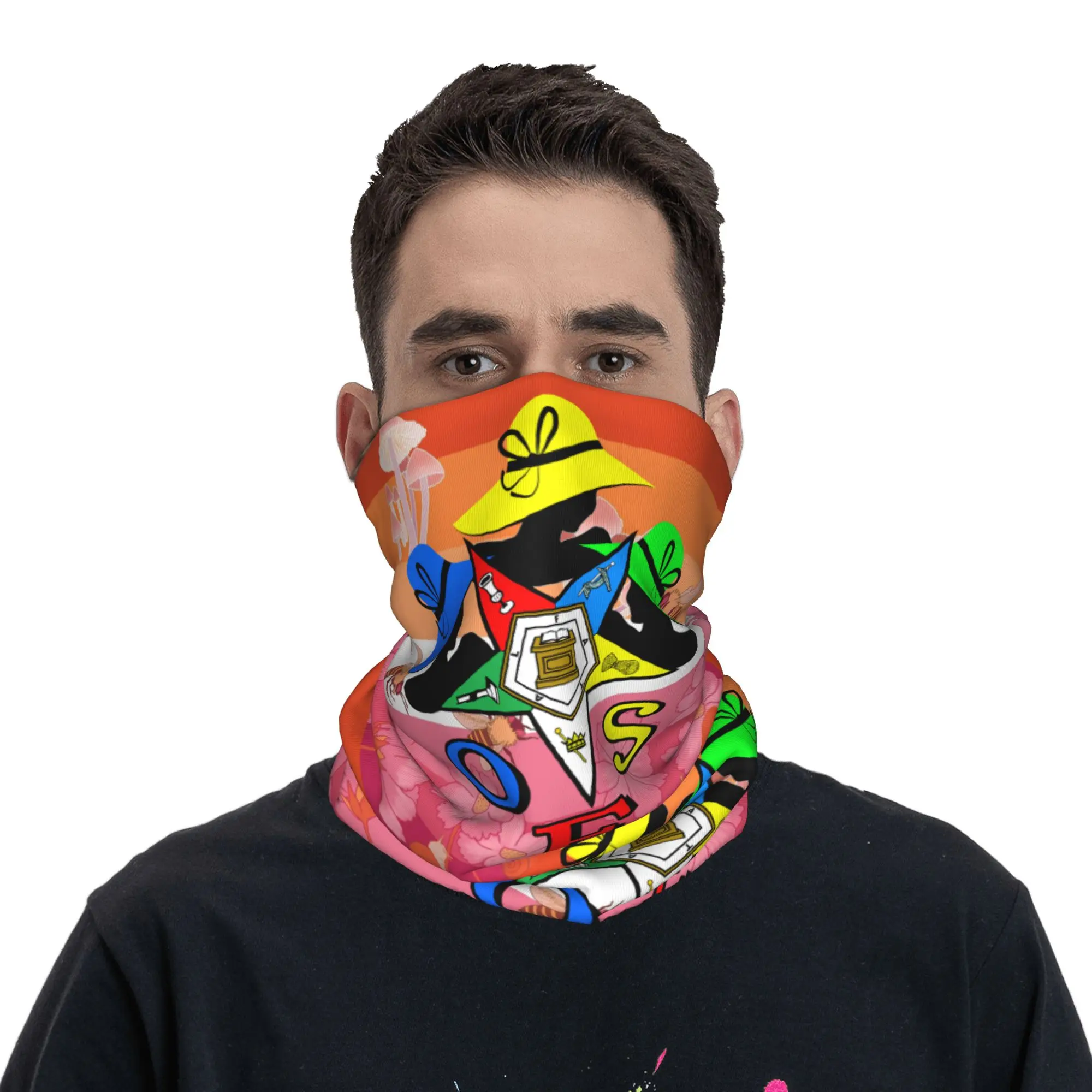 طلب مخصص للنجمة الشرقية Cottagecore مثليه فخر العلم باندانا الرقبة الجراب التفاف وشاح LGBT GLBT مثلي الجنس بالاكلافا أكثر دفئا