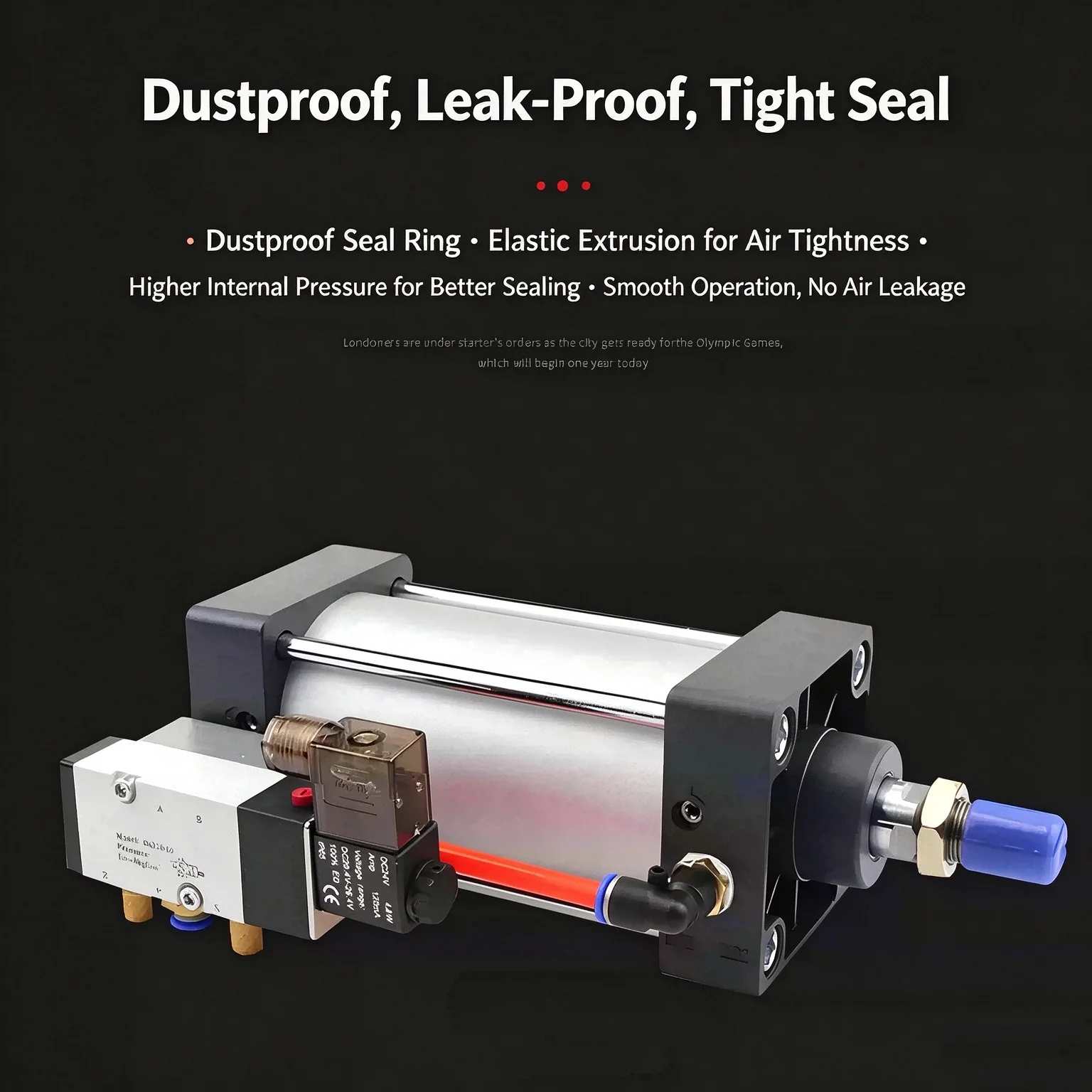 Cylinder Bore 50mm Stroke 25-1000mm Air Cylinders Set Without Magnetic SCF Standard Series Solenoid Valve Integrated Pneumatic