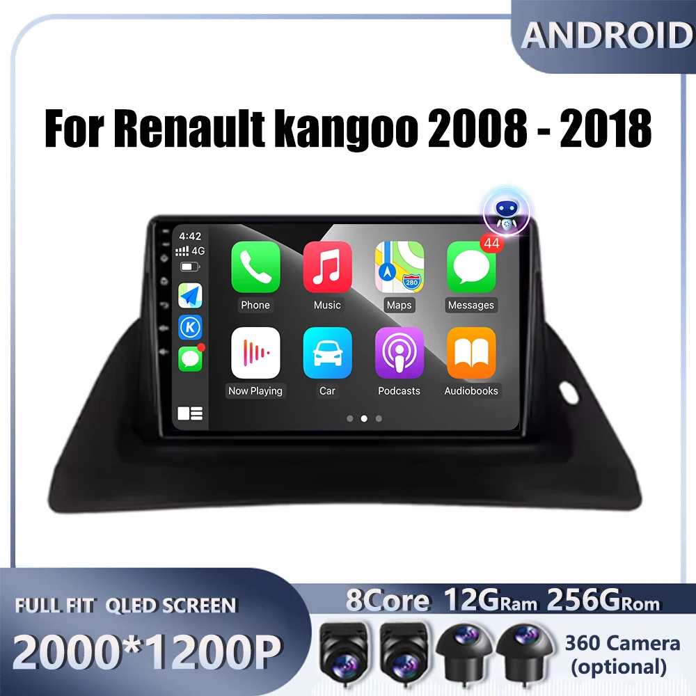 

For Renault kangoo 2008 - 2018 Car Android OS Carplay Auto Radio Navigation GPS Multimedia Video Player DSP 4G AMI WIFI