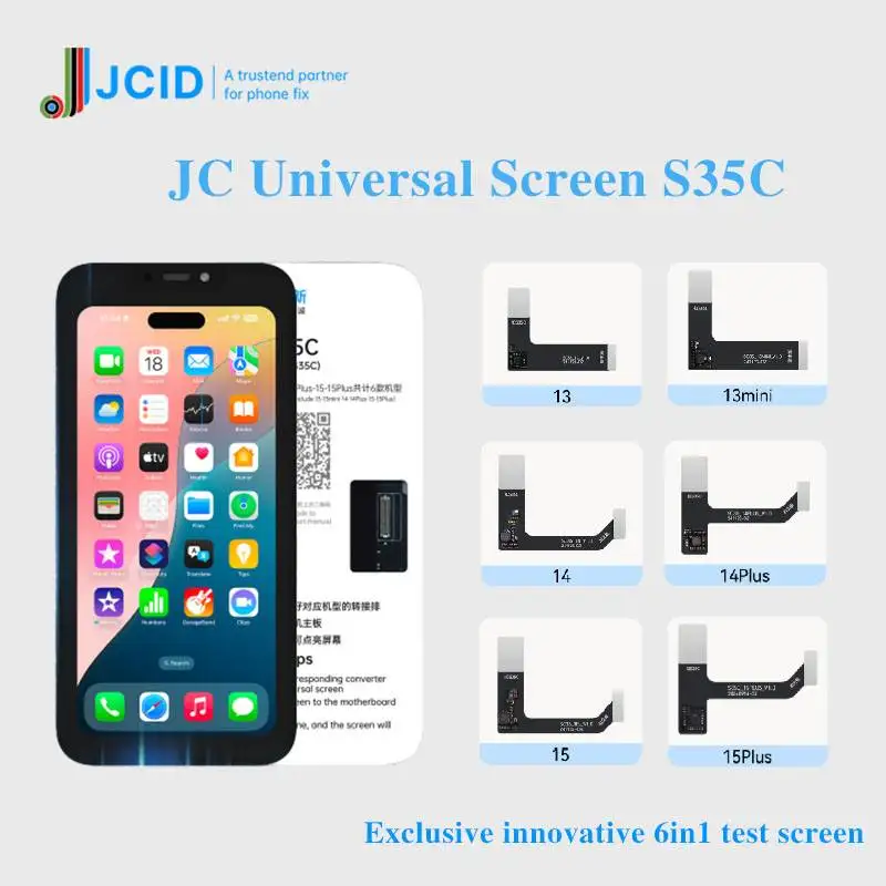 6in1 universal screen S35C suitable for 13 13mini 14 14plus 15 15plus mobile phone motherboard test and repair