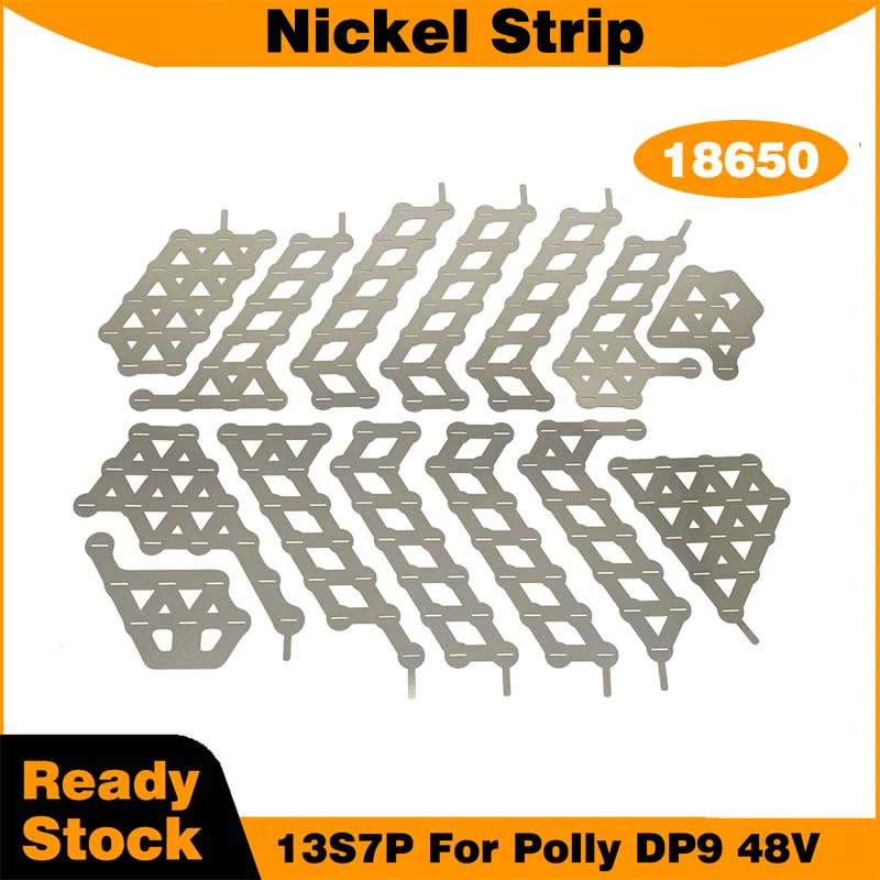 Nickel Plated Nickel Strip for Polly DP9 48V 13S7P 0.15mm Thick E-bike Battery Pack 18650 Lithium Battery Pack