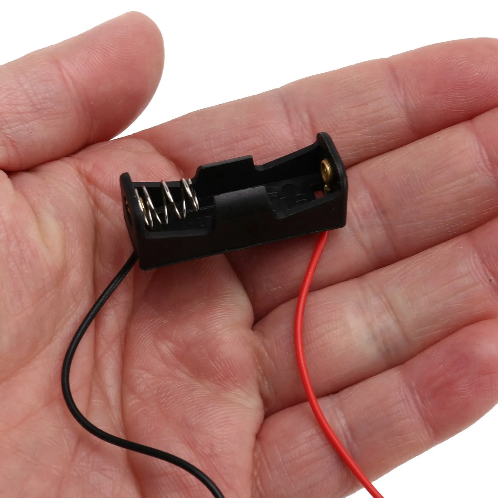 CABE-15Pcs 23A/A23 Battery (12V) Clip Holder Box Case Black