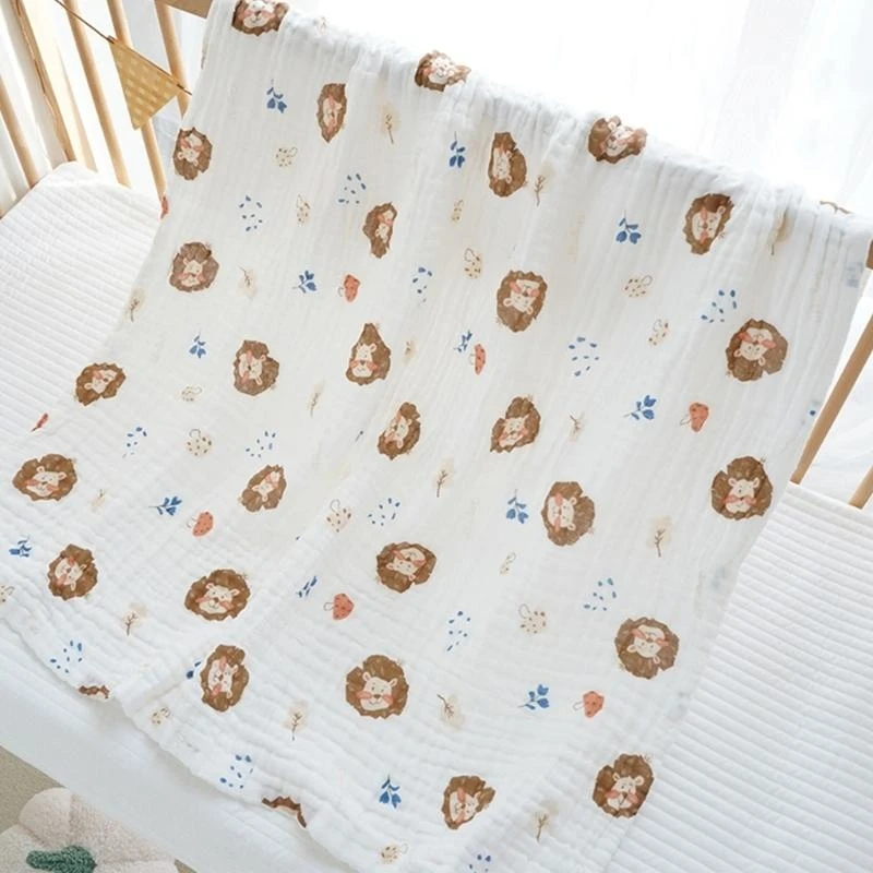 لحاف صغير من القطن J15U للرضع، غطاء لعربات الأطفال ناعم ومريح لحديثي الولادة #2