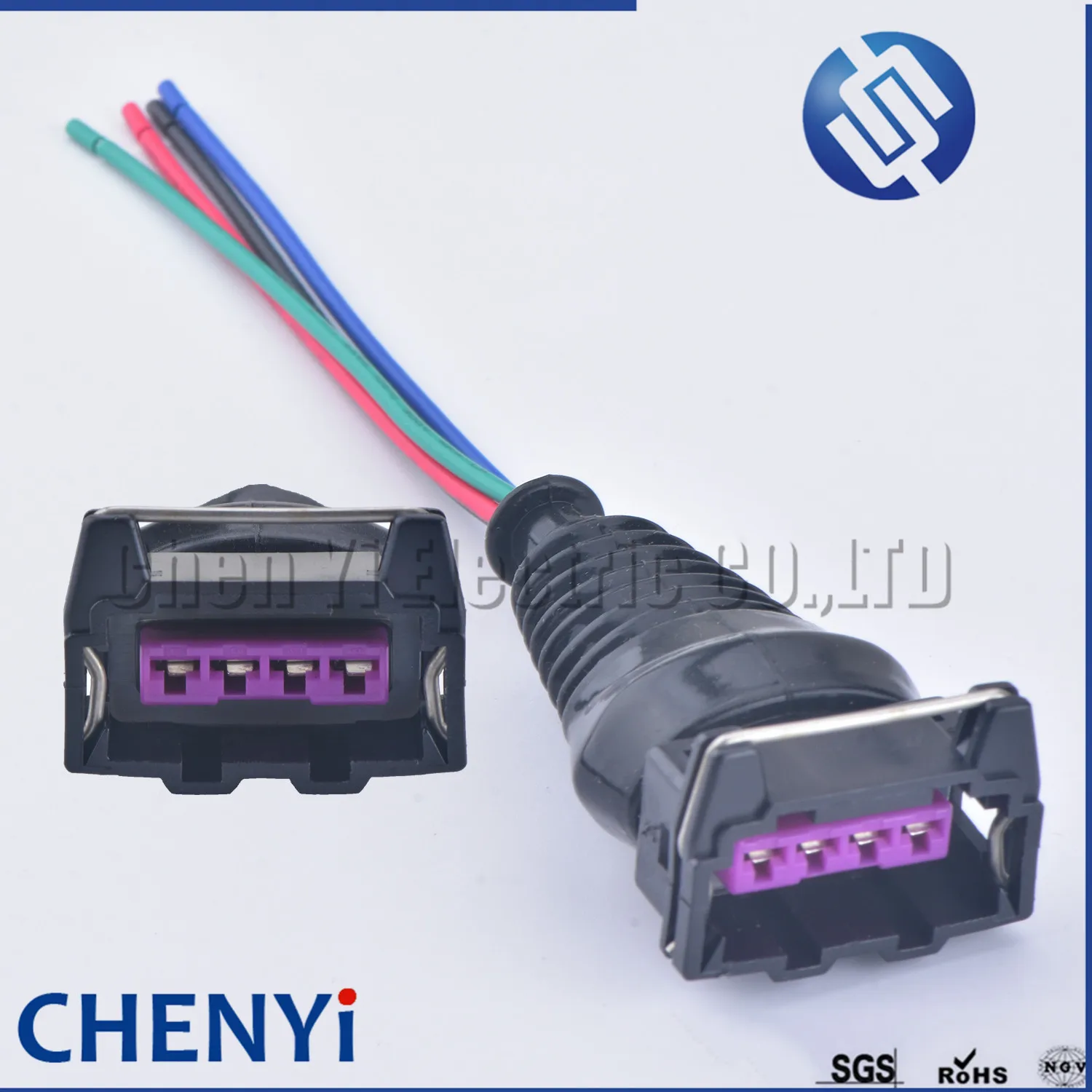 4 Pin auto waterproof wire harness cable sealed connector EFI female EV1 fuel Injector Ignition Coil plug Connector 282192-1