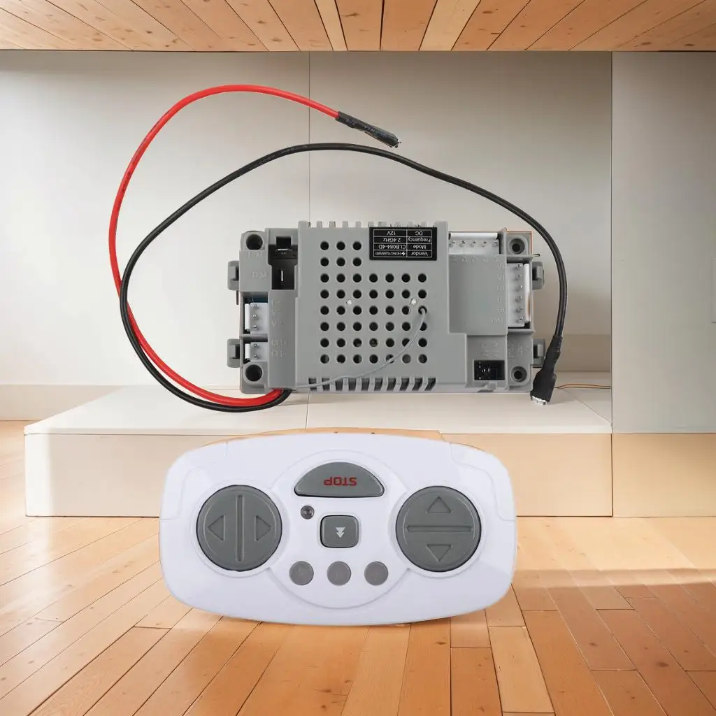 1 قطعة CLB084-4D 12 فولت الأطفال سيارة كهربائية التحكم عن بعد استقبال تحكم مع وظيفة بدء لينة للعب التحكم عن بعد #1