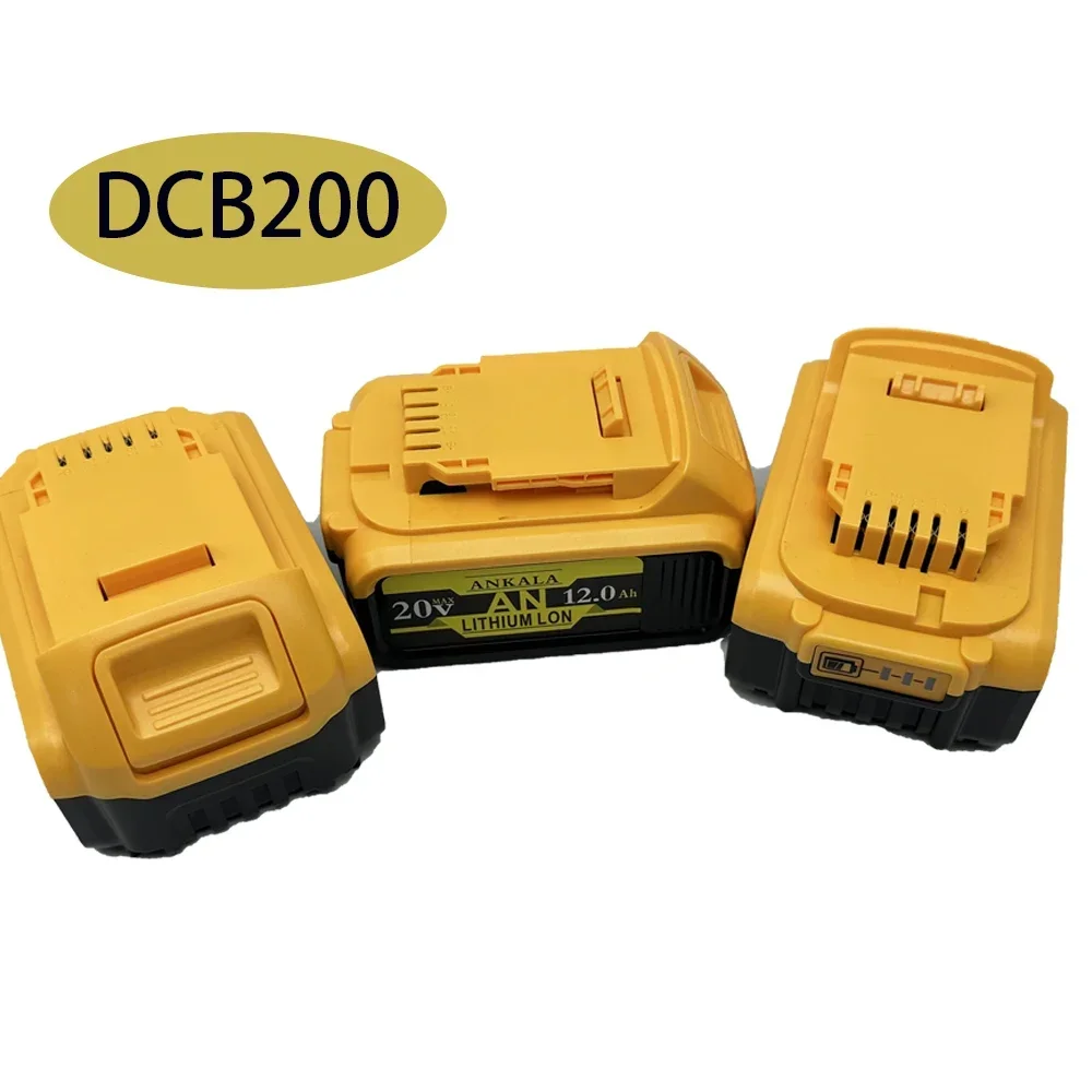 100% new product For Dewalt electric tool battery, 12000mAh, 20V, 12.0Ah, DCB206, 20V, DCB205, DCB204-2, DCB2001