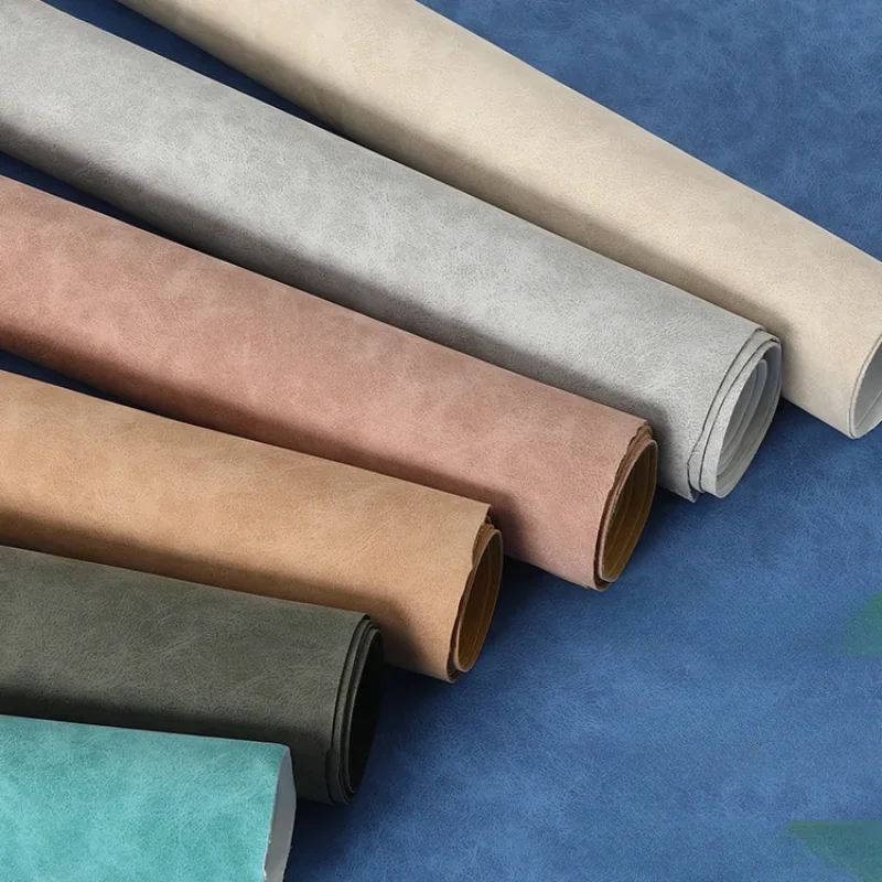 Matte Leather Fabric By The Meter for Sofa Covers Pillowcases Sewing Fashion Waterproof Wear-resistant Textile Soft Anti-wrinkle