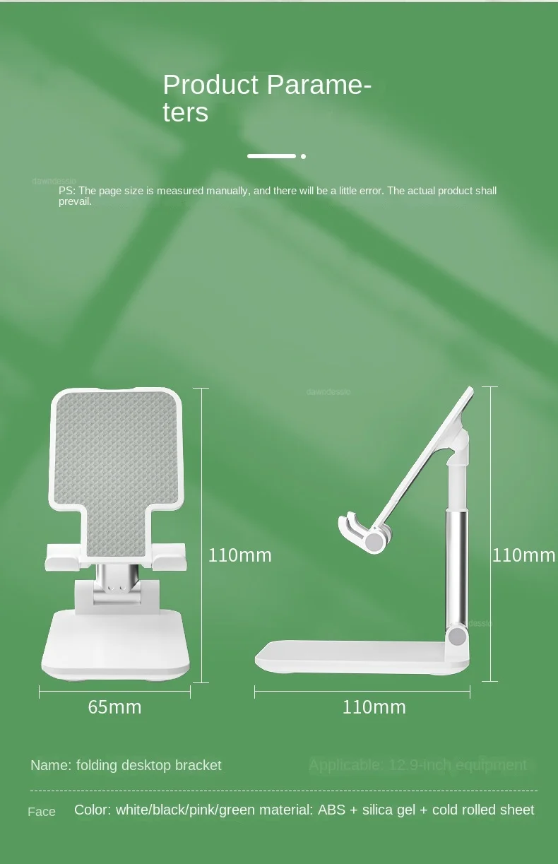 Ständer Desktop Universal Stützhalter für iPhone Samsung Xiaomi Telefon Huawei faltbar und hebend Multifunktions-Teleskop – Detail 12