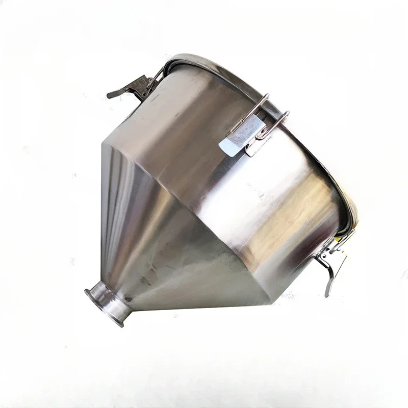 Customized 316/304 Sanitary Food Stainless Steel Kitchen Funnel Sealed Lid Hopper