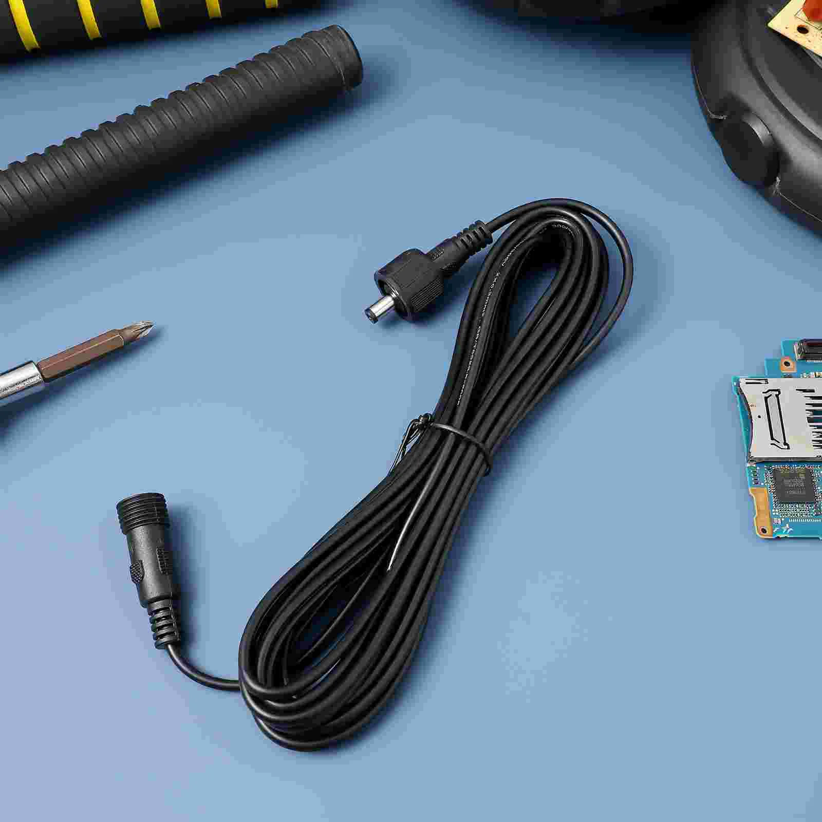 5 Meters Solar Lamp Extension Cable Power Plug Wire Extendable Cord For Power Supply Monitoring Equipment Universal Power