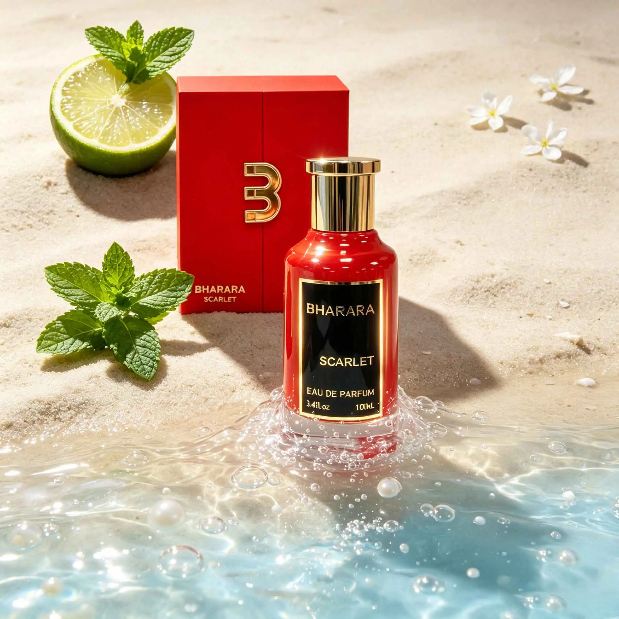Bharara Scarlet Eau De Parfum Captivating Rich Fragrance Wrapped In Iconic Red Dottle. Long-lasting Aroma For Daily Wear & Formal Occasions, Ideal Luxury Scent Gift For Men And Women.