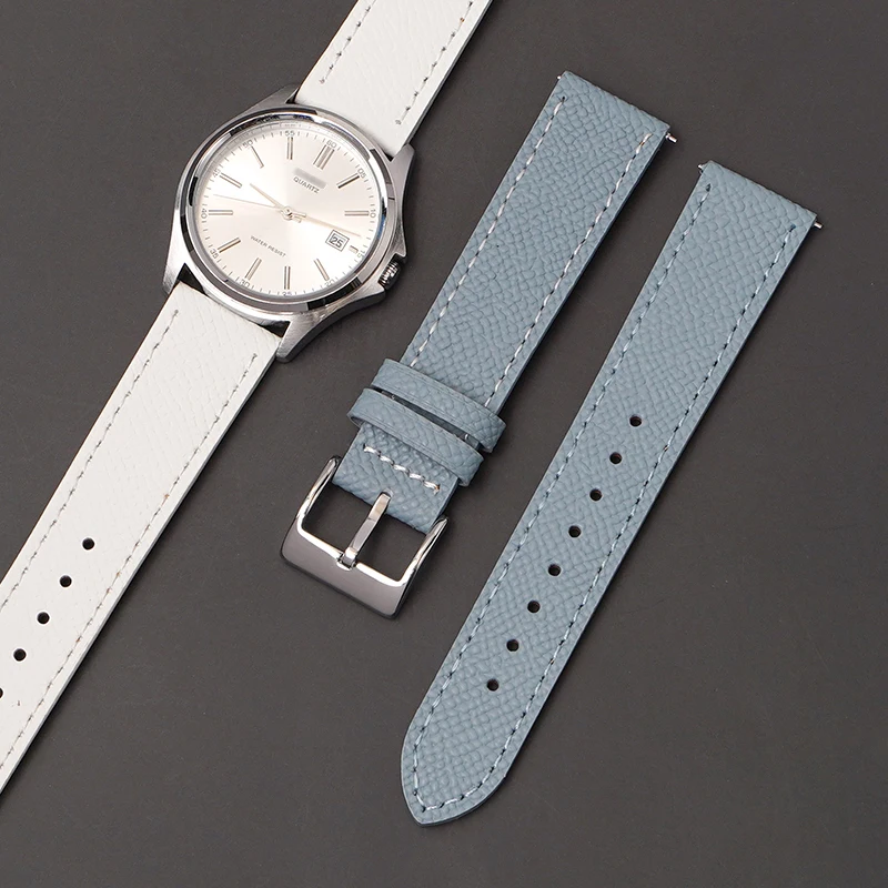 18/20/22mm Head Layer Cowhide Classical Strap for Seiko Rolex MoonSwatch Blancpain Quick Release Diving Watch Bracelet