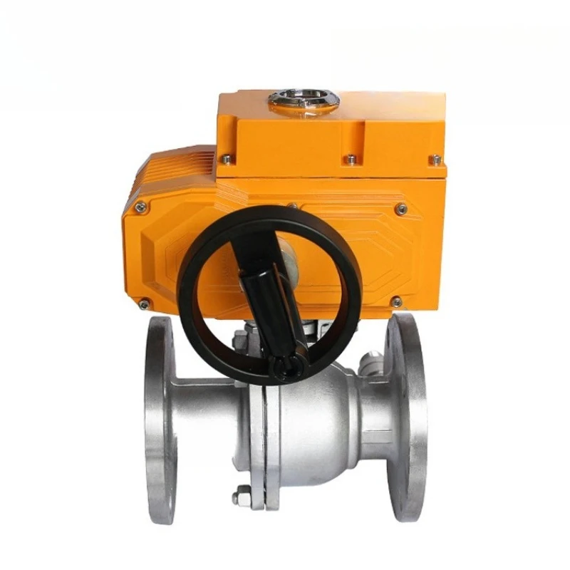 

Explosion-proof electric valve DN50 stainless steel flange handwheel electric ball valve AC220v