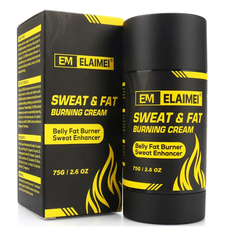 

75g Elaimei Men's Rotating Abdominal Muscle Cream Shaping Sports Partial Perspiration Belly Fitness Oil Cream Unisex Slim Cream