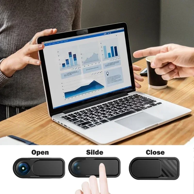 Osłona obiektywu aparatu Anti Hacking Peek Przesuwna naklejka na obiektyw telefonu komórkowego do iPada Tablet Kamera internetowa Laptop Osłona