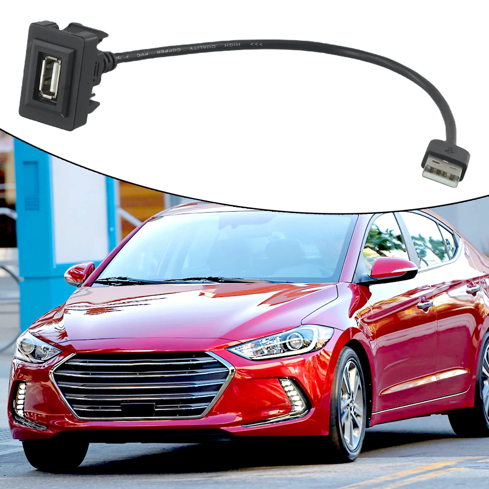 

Cable Adapter Extended Line Outlet Hot Sale High Quality Replacement Black For RAV4 For ANDER For Corolla For HIGHL