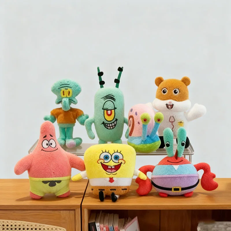 25 سنتيمتر سبونجبوب ، باتريك ستار ، يوجين إتش كرابز (السيد كرابس) ، ألعاب غاري الحلزون القطيفة ، رمي الوسائد ، زينة العطلة ، هدايا عيد الميلاد