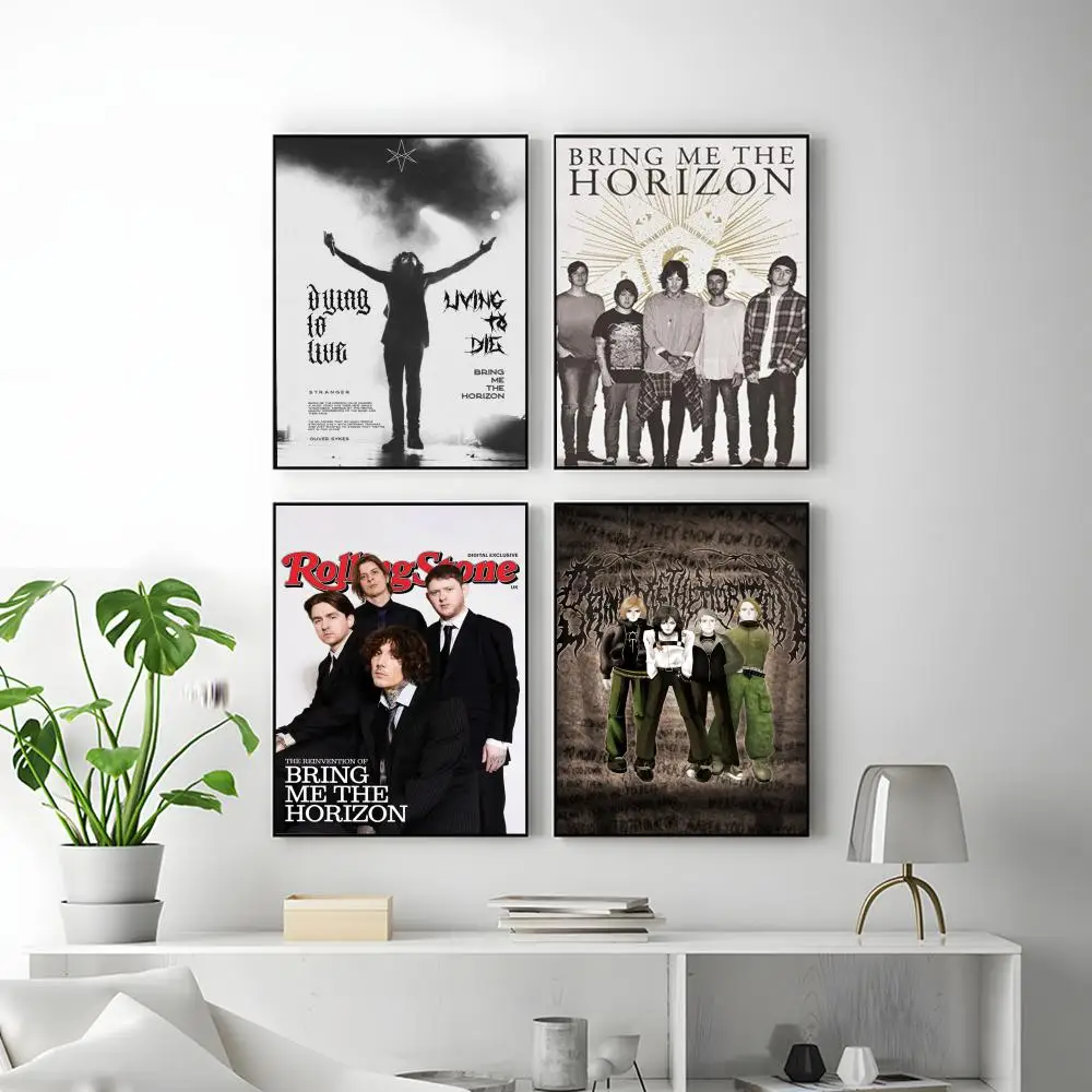 POPULAR Bring Me The Horizonre Poster HD Versatile Waterproof Wall Decor Self Adhesive Perfect for Any Room & Ideal Gift
