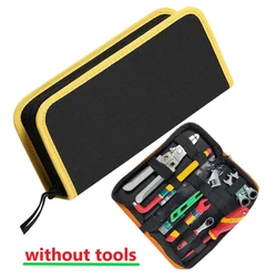 Yellow Edges Tool Bag Orange Edge Electrician Canvas Repair Kit Bags Chisel Roll Electrical Tool Utility Pouch Pocket Household