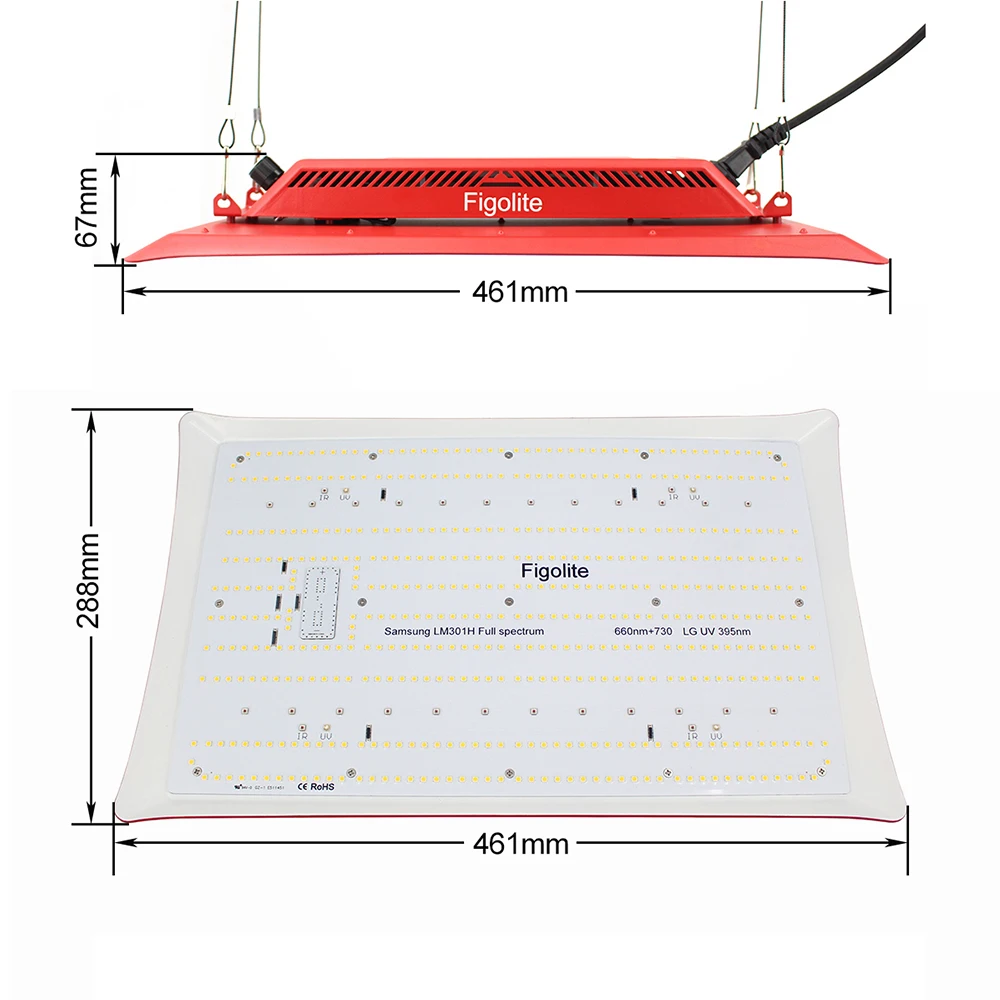 Lampe de croissance LED, 2023 W, LM301H, panneau lumineux, éclairage UV/IR, allumage/extinction, pour tente de culture, dernier modèle, 240