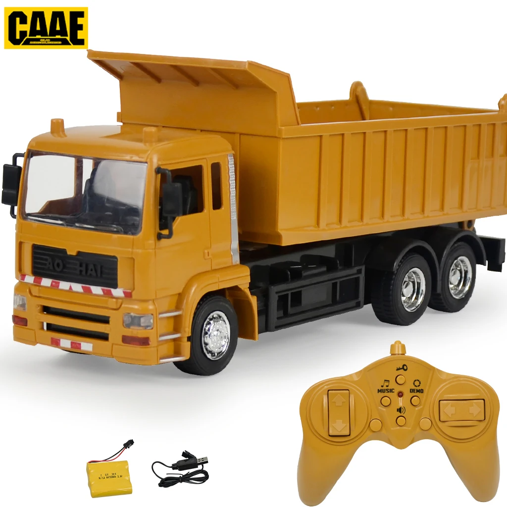 RC Excavator RC Dump Truck Toy for Kids Moveable Claw Lifting Back GarbageTruck Bulldozer Digger Construction Vehicle