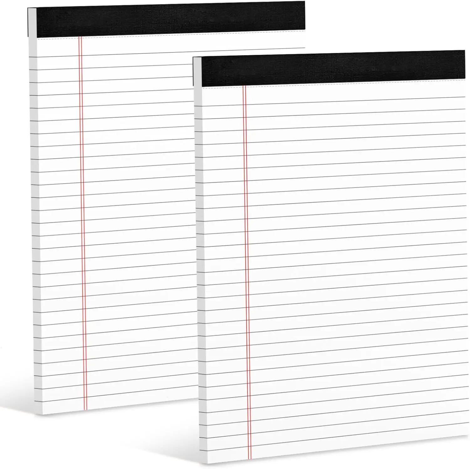 

2-Pack Legal Pads 8.5x11, 30 Sheets Each, Wide Ruled, White Notepads