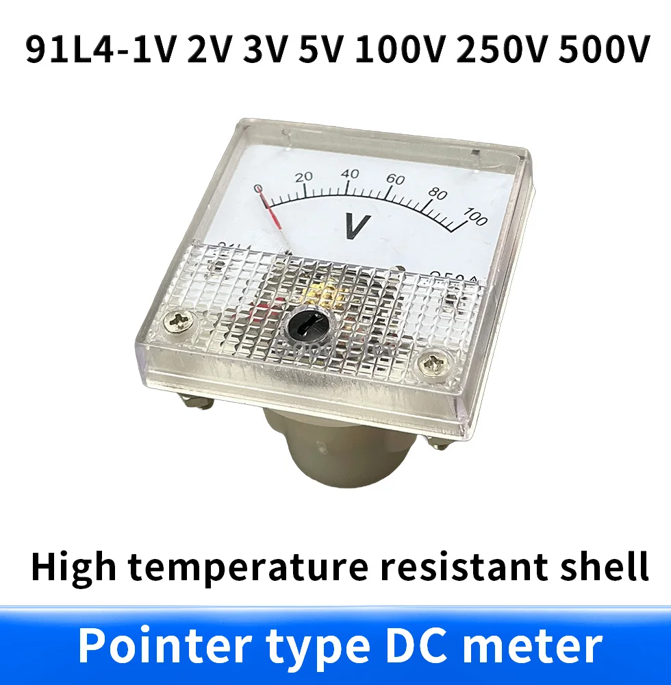 Medidor de voltaje de Panel analógico, voltímetro 91L4 AC, 1V, 5V, 10V, 20V, 30V, 50V, 100V, 150V, 200V, 250V, 300V, 400V, 500V, 0-150V V