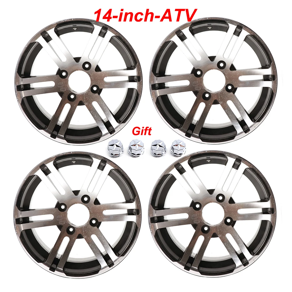 Upgrade Your Ride: 14-Inch Aluminum Rim (1pc) – Fits Multiple Models Including ATVs, UTVs, Go-Karts & Golf Carts (150cc-300cc)