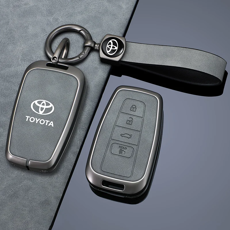 Car Remote Key Case Cover Shell Fob For Toyota CHR Camry Corolla RAV4 Highlander C-HR Prius Land Cruiser Prado Auto Accessories