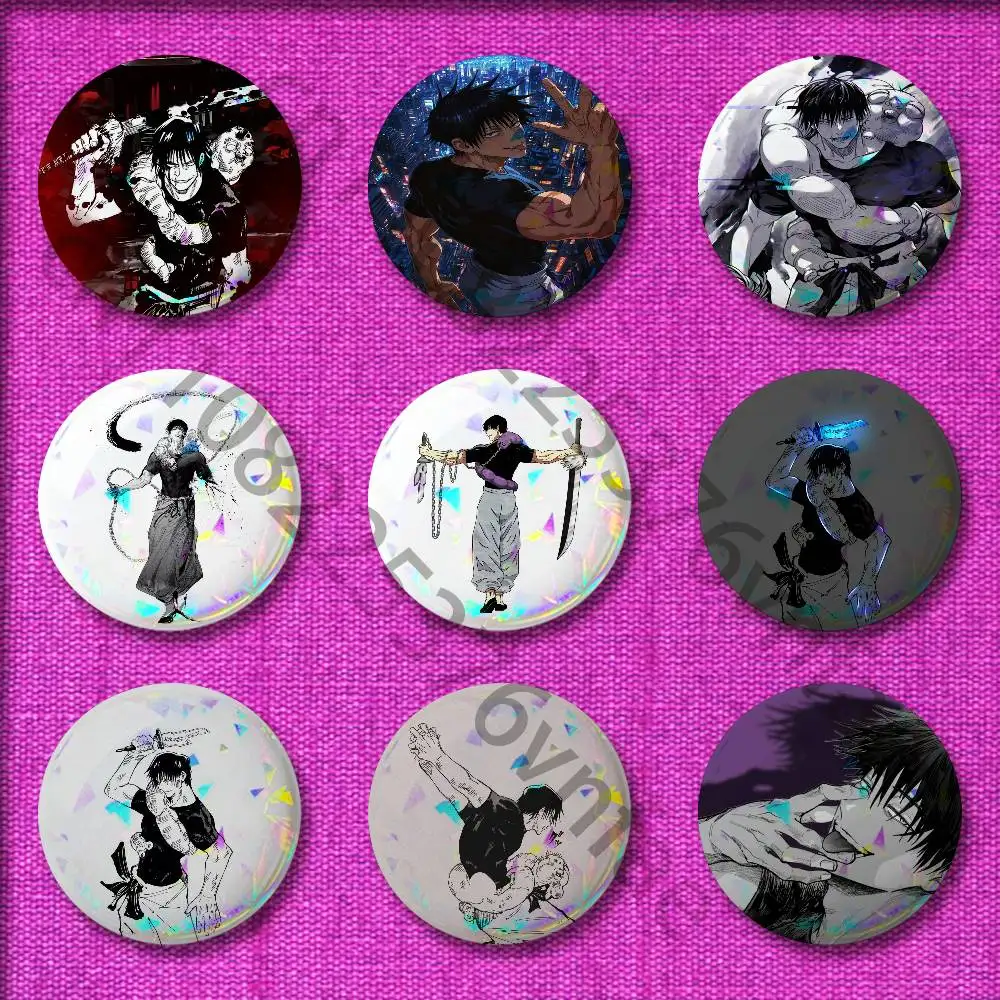 

Toji Fushiguro J-Jujutsu K-Kaisen Badges 75mm 25mm 44mm 32mm 58mm Round Pin Brooch Souvenir Clothes Cosplay Gift Accessories
