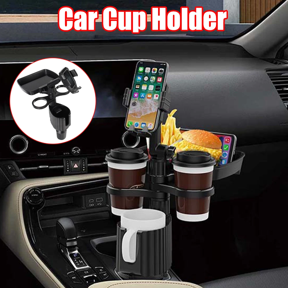 

Car Tray Table Phone Holder Stand Car Food Table Adjustable Drink Holder Car Cup Holder 360 Degree Rotation