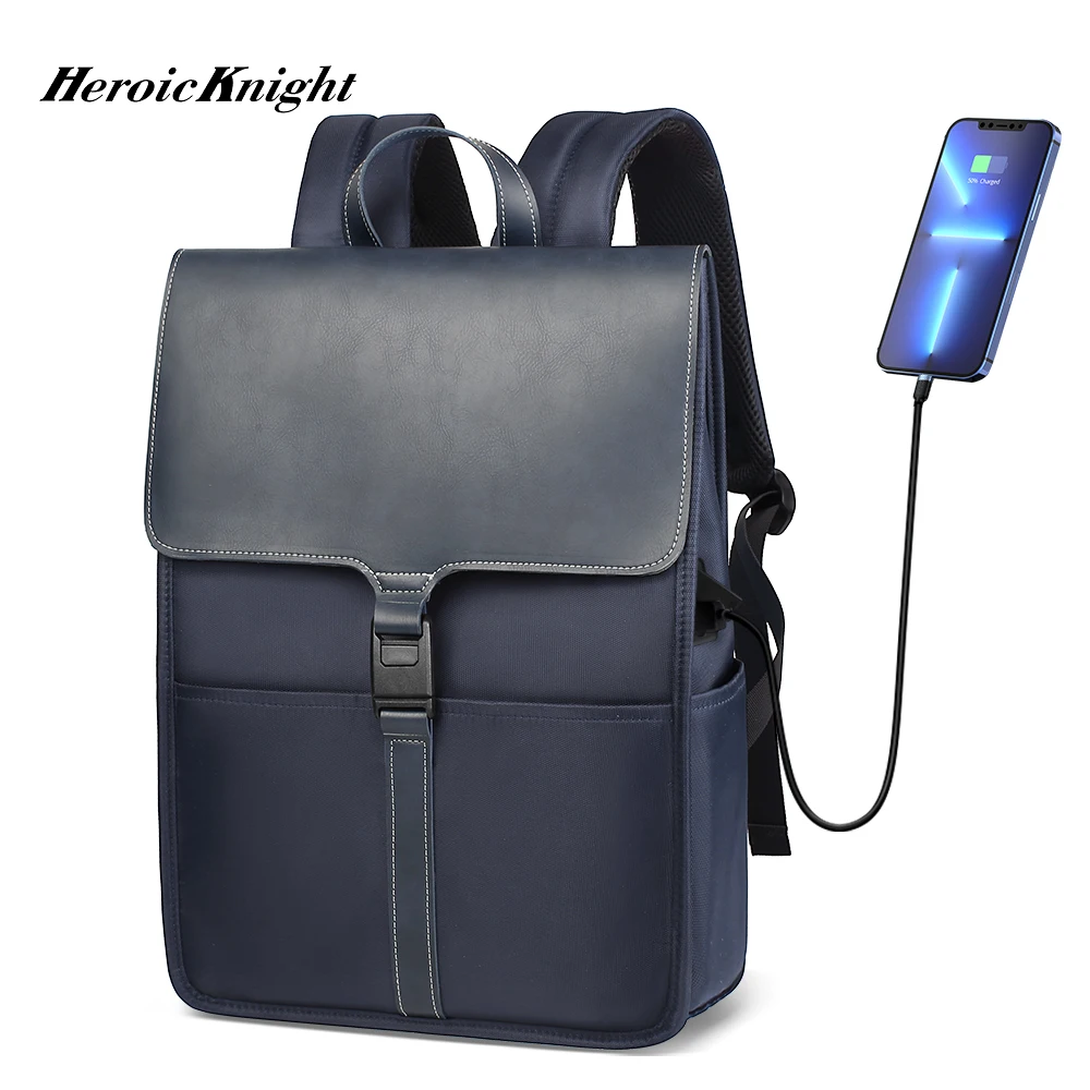 Heroic Knight Fashion Laptop Backpack Men Waterproof Travel Backpack Vintage Casual Bag for College Teens Women Black School Bag