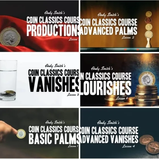 

Coin Classics Lesson 1 to 6 by Andy Smith - Magic tricks (Instant Download)