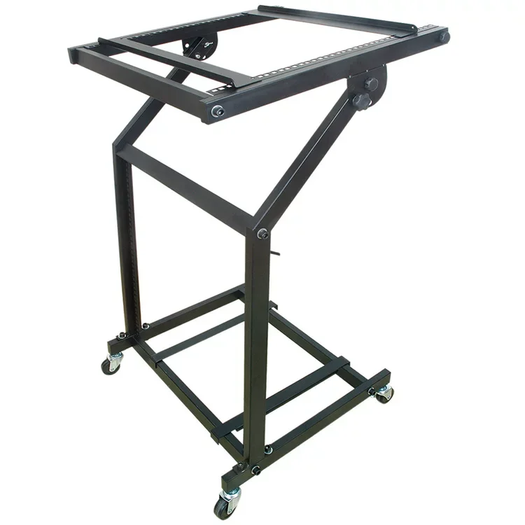 Stage Professional Audio DJ Mixer Amplifier Cabinet Effects DJ Rack 9U with Casters Universal Mixing Console Stand