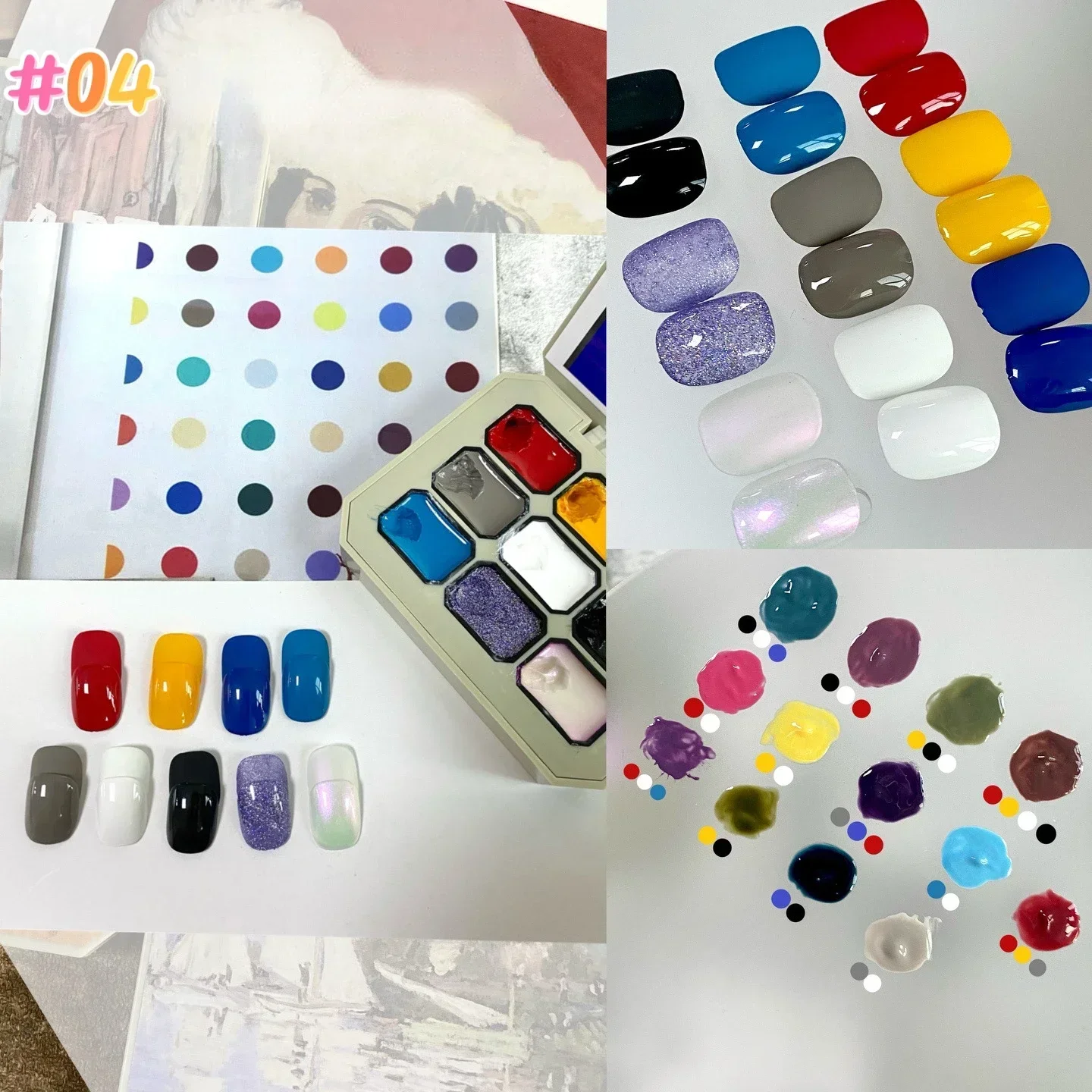 Esmalte de uñas en Gel UV LED, barniz para manicura, diseño artístico, textura, 9 colores