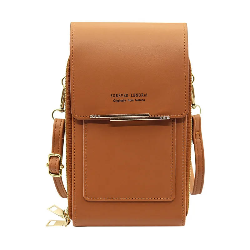 Women's wallet long High luxury fashion phone bag Korean version crossbody bag zipper vertical women's shoulder bag