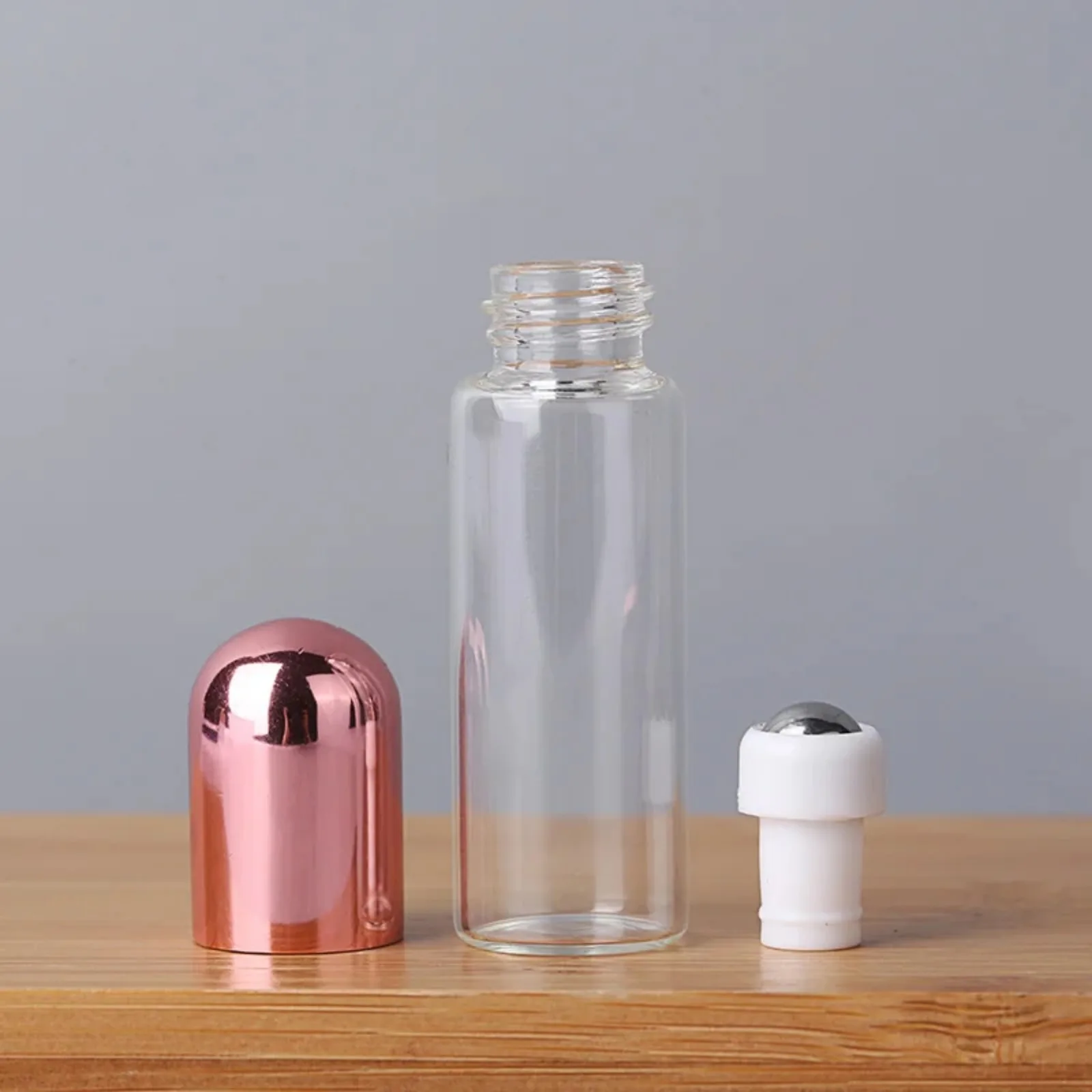 Essential Oil Roller Bottles10ml/5ml/3/2ml/1ml with Metal Roller Ball for Fragrance Travel Refillable Glass Empty Perfume Bottle